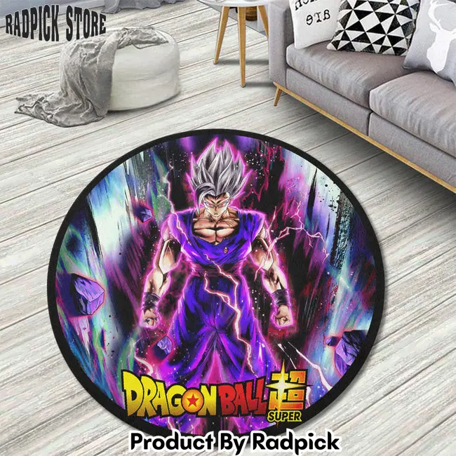Gohan beast round rug custom dragon ball super super heroes anime circle carpet  rp5953431